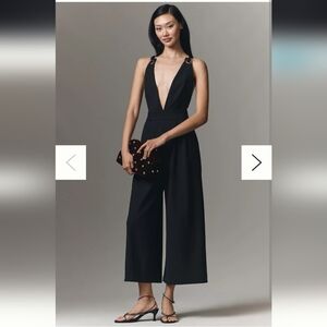 NWT Maeve Sleeveless Deep-V Wide-Leg Jumpsuit Sz 6